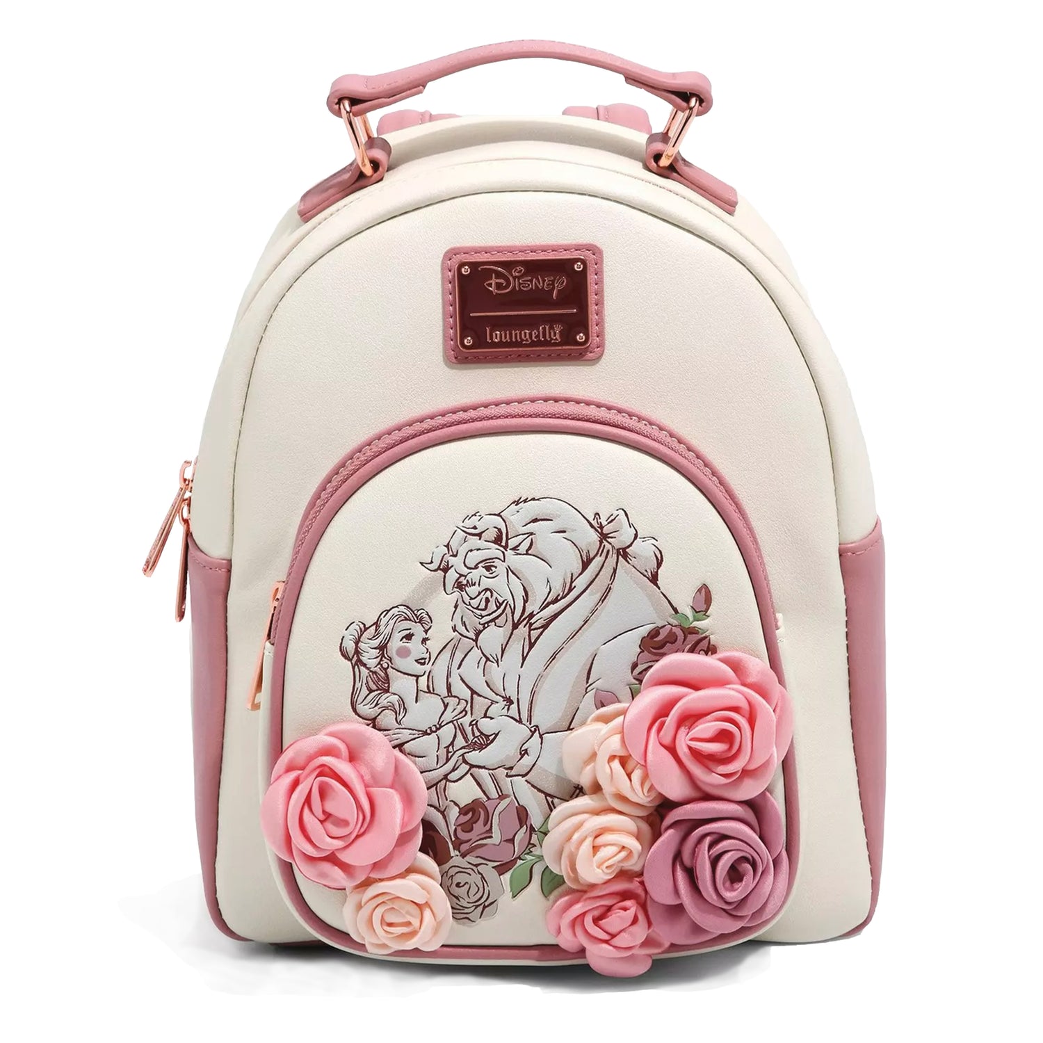 Belle and the Beast Floral Print Mini Backpack - Beauty and the Beast