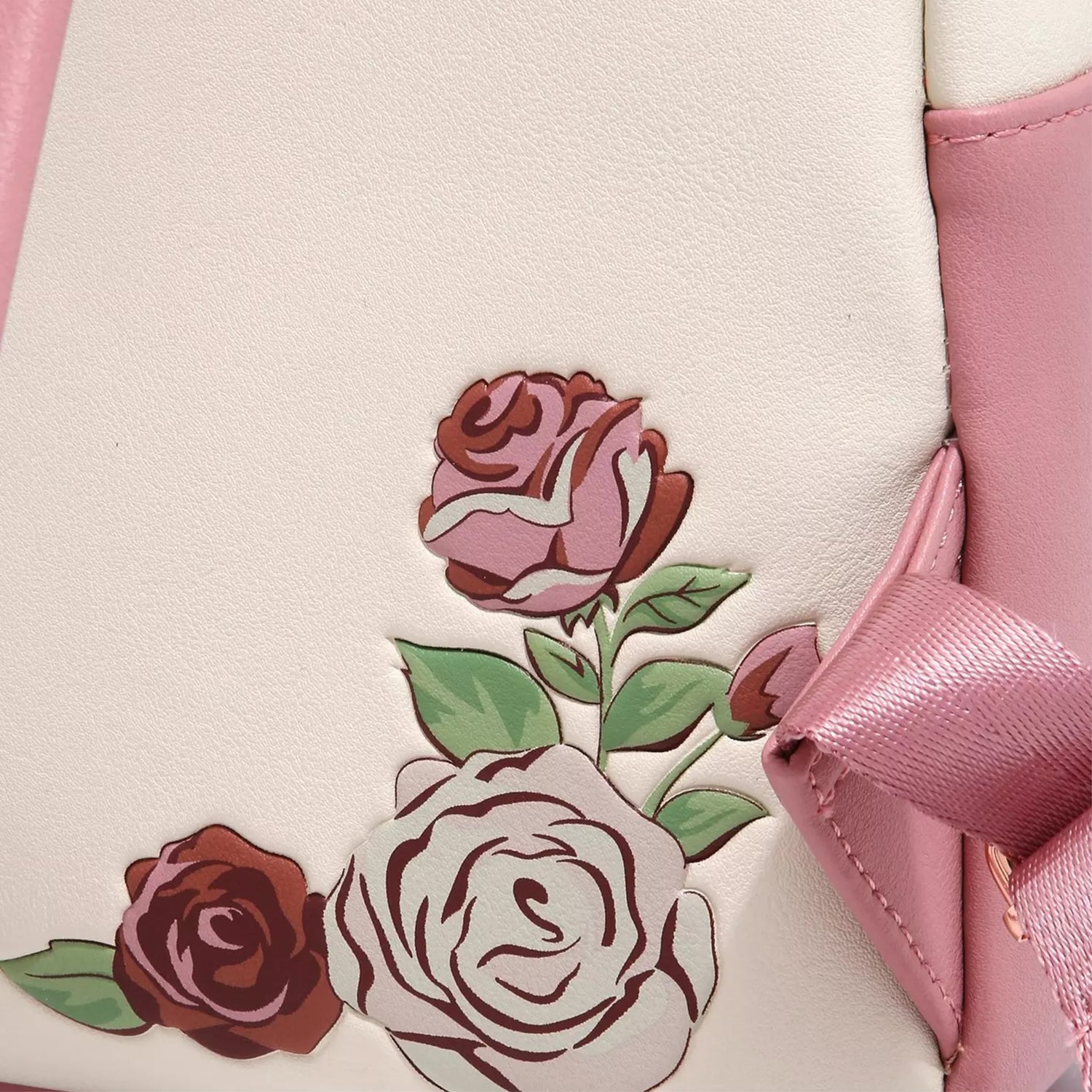 Belle and the Beast Floral Print Mini Backpack - Beauty and the Beast