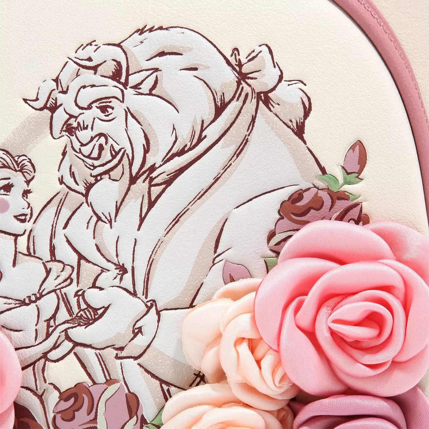 Belle and the Beast Floral Print Mini Backpack - Beauty and the Beast