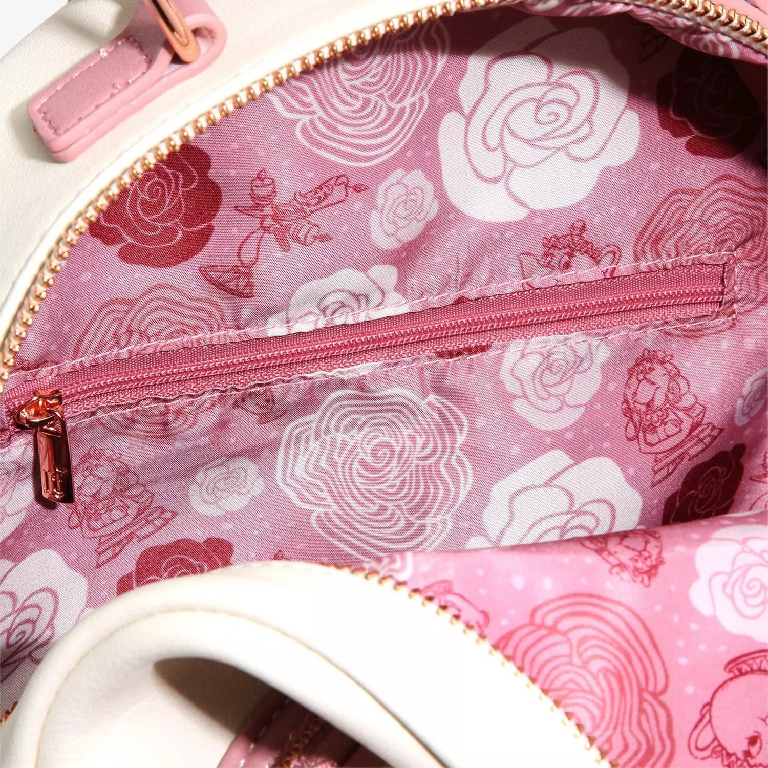 Belle and the Beast Floral Print Mini Backpack - Beauty and the Beast