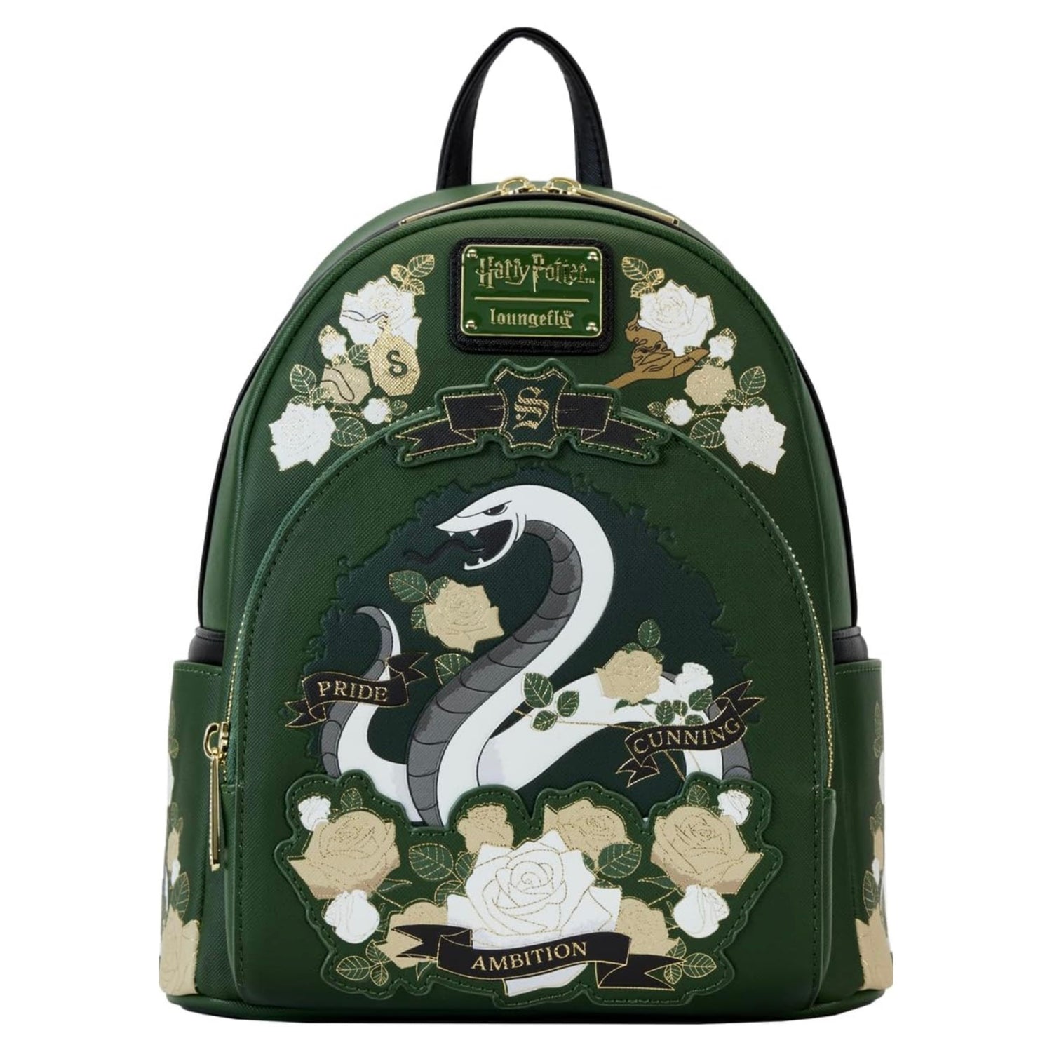 Slytherin House Floral Tattoo Mini Backpack - Harry Potter