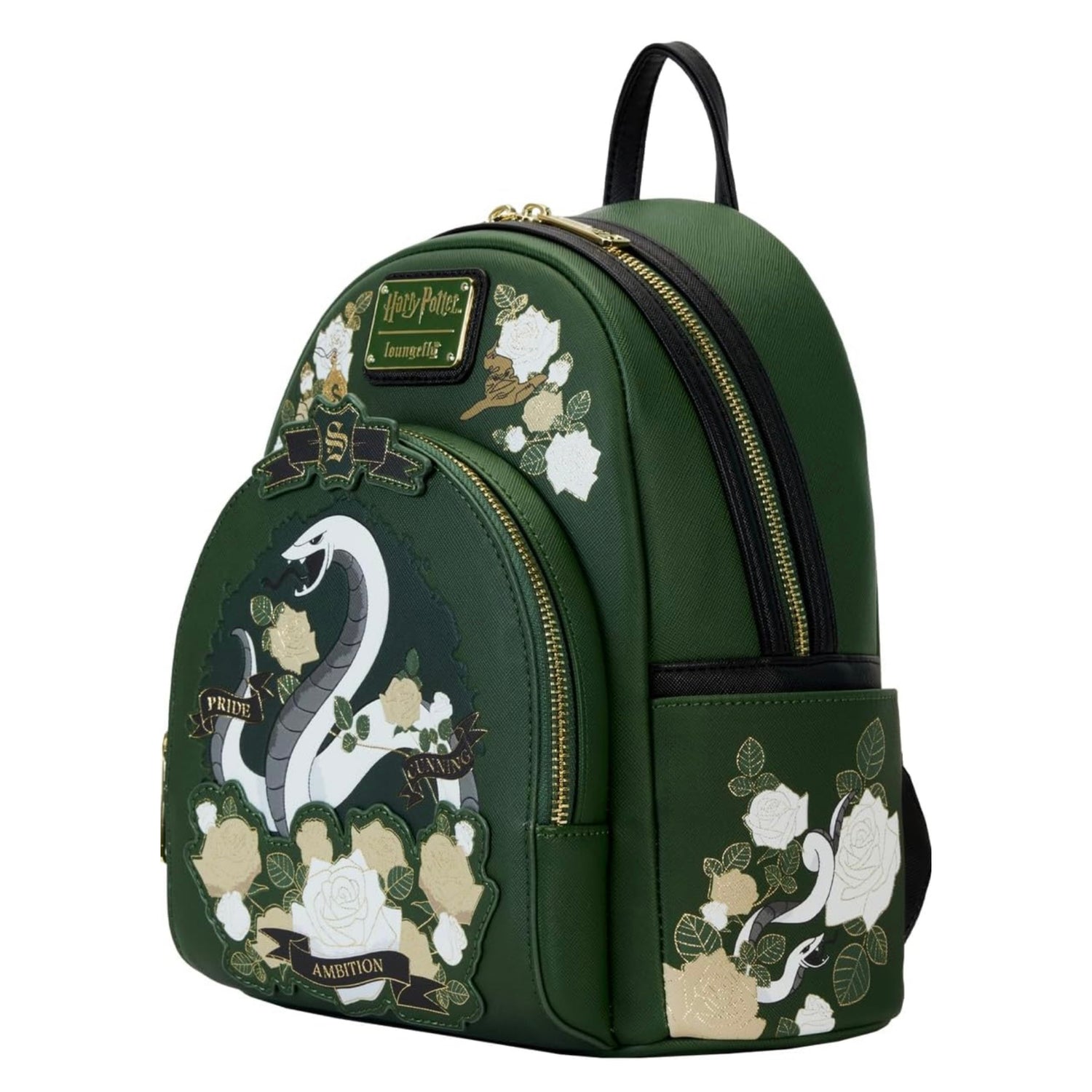 Slytherin House Floral Tattoo Mini Backpack - Harry Potter