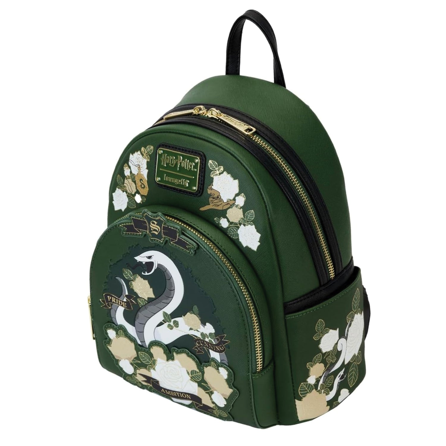Slytherin House Floral Tattoo Mini Backpack - Harry Potter