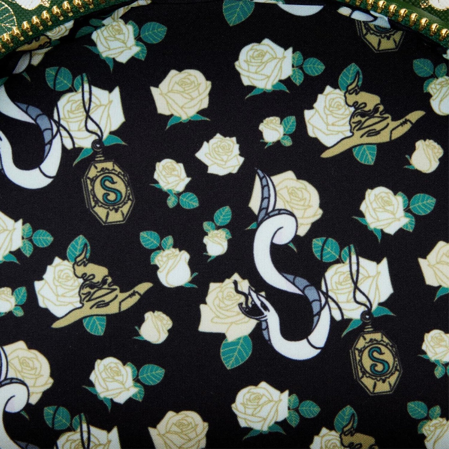 Slytherin House Floral Tattoo Mini Backpack - Harry Potter
