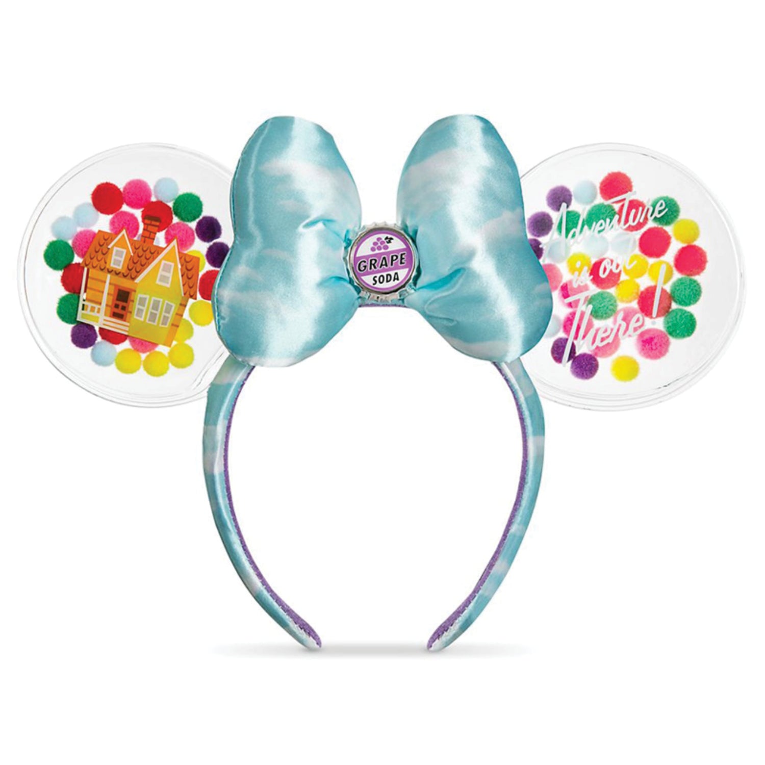 Grape Soda Cap Balloons Ears Headband - Up
